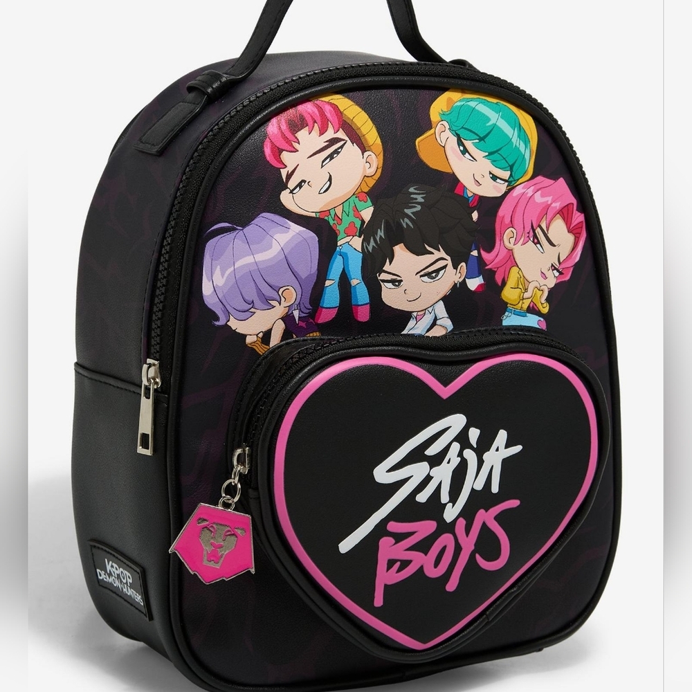 NWT KPop Demon Hunters Saja Boys Mini Backpack - Picture 8 of 12